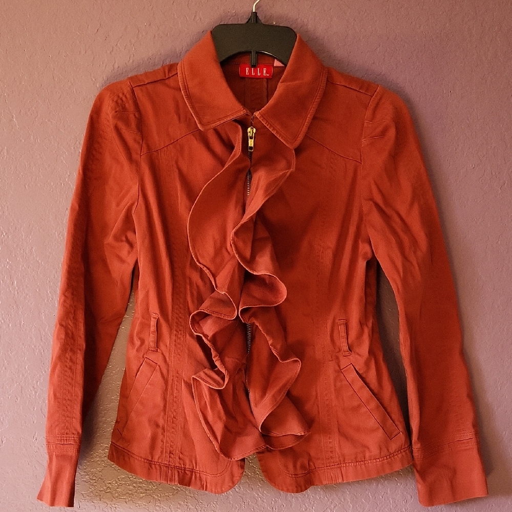 Elle Women's Ruffle Blazer